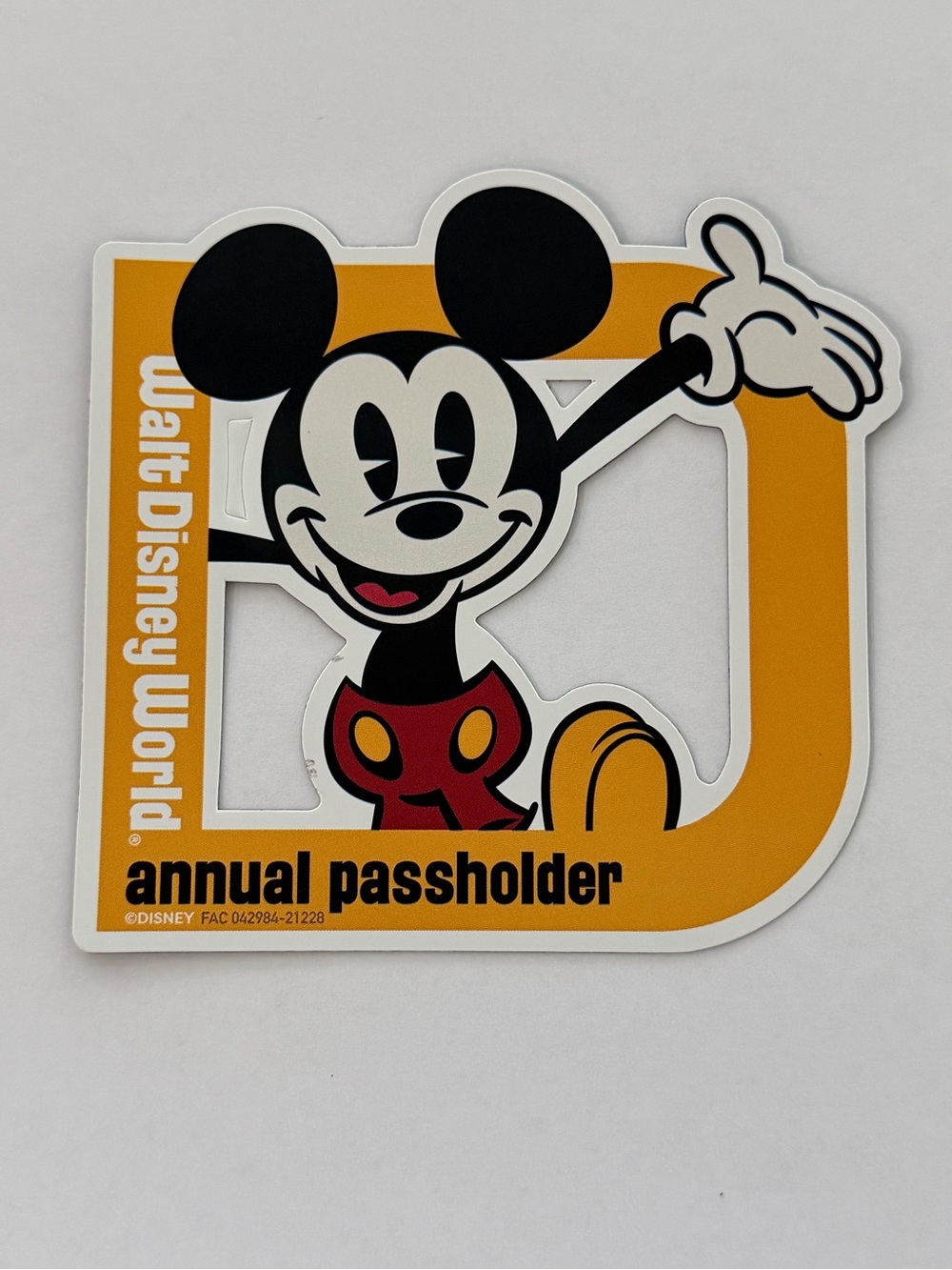 Disney Annual Passholder Magnet Mickey
